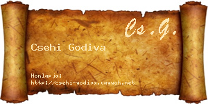 Csehi Godiva névjegykártya